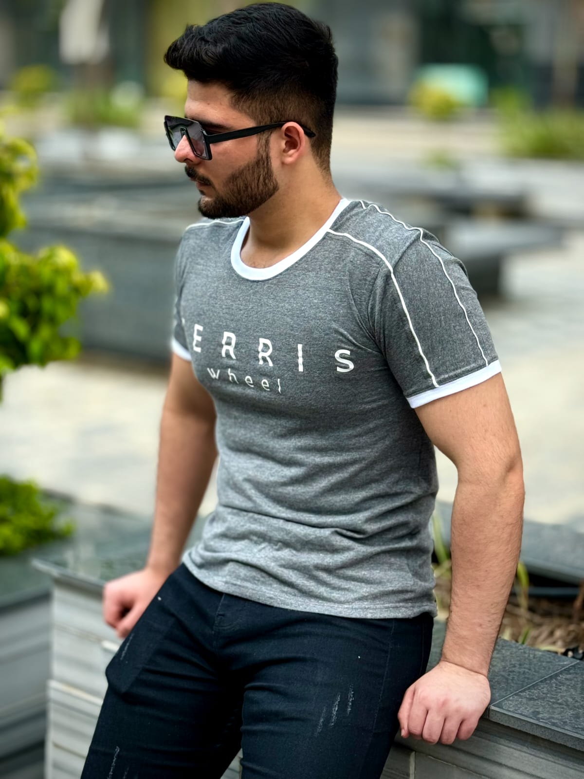 Ferris Wheel Gray comfort Tee